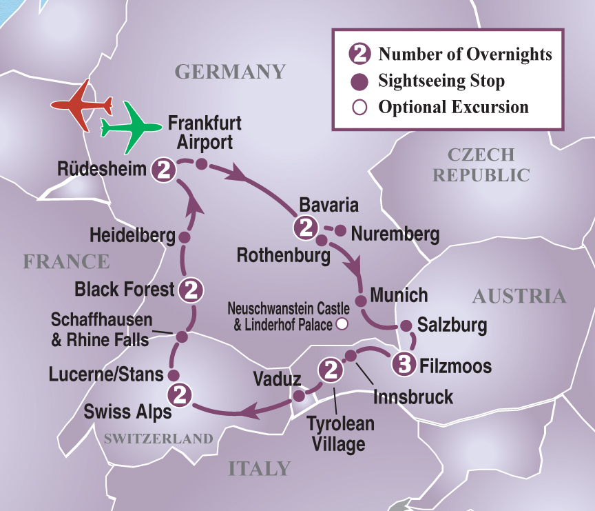 tour of germany austria switzerland